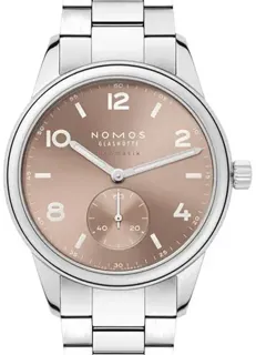 NOMOS Club 762 Stainless steel Beige