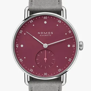 NOMOS Metro 1123 Stainless steel Red