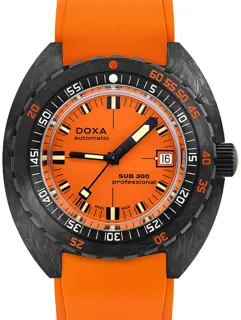 Doxa SUB 300 822.70.351.21 Carbon fiber Orange