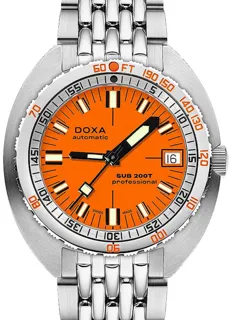 Doxa Sub 200 804.10.351S.10 39mm Stainless steel Orange