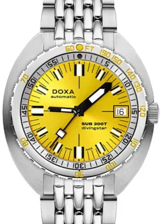 Doxa Sub 200 804.10.361S.10 39mm Stainless steel Golden and Yellow