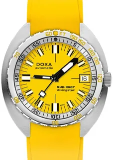 Doxa Sub 200 804.10.361.31 39mm Stainless steel Golden and Yellow