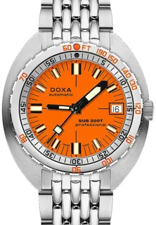 Doxa Sub 200 804.10.351.10 39mm Stainless steel Orange