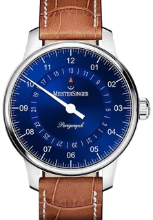 MeisterSinger Perigraph BM1108 Stainless steel Blue