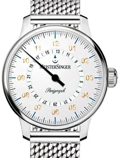 MeisterSinger Perigraph AM1001G_MIL Stainless steel White