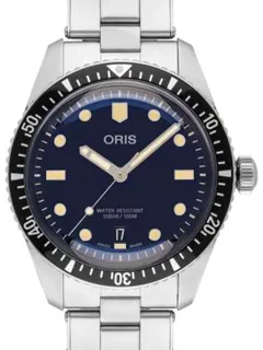 Oris Divers Sixty Five 01 733 7771 4085-Set Stainless steel Blue