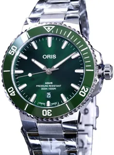 Oris Aquis 01 733 7789 4157-07 8 23 04PEB Stainless steel Green