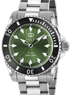 Gucci Dive YA136363 Stainless steel Green