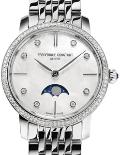 Frédérique Constant Slimline FC-206MPWD1SD6B Stainless steel White