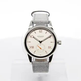 NOMOS Club 709 Stainless steel White