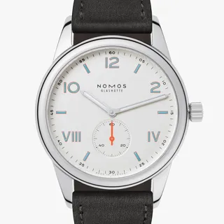 NOMOS Club 735 Stainless steel White