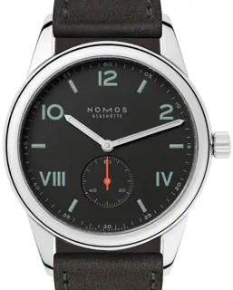 NOMOS Club 736 Stainless steel Black