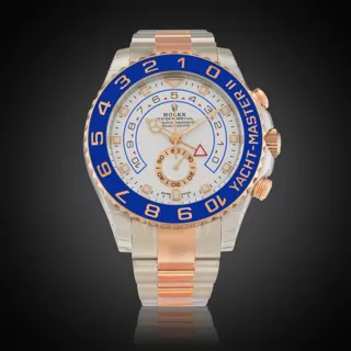 Rolex Yacht-Master II 116681 Stainless steel and 18k rose gold White