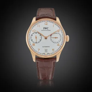 IWC Portugieser IW500701 42mm Yellow gold Silver