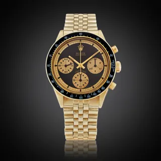 Rolex Daytona 6241 37mm 14k yellow gold Black