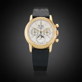 Patek Philippe Perpetual Calendar Chronograph 3970 36mm 18k yellow gold Silver