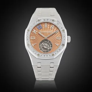 Audemars Piguet Royal Oak 26730BC.ZZ.1320BC.99 41mm 18k white gold Salmon