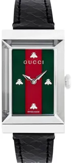 Gucci G-Frame YA147403 Stainless steel White