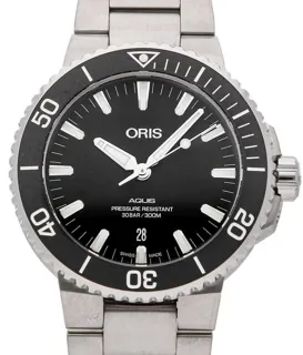 Oris Aquis 01 733 7730 4124-07 8 24 05EB Stainless steel Black