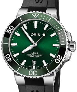 Oris Aquis Date 01 733 7732 4157-07 4 21 64FC Stainless steel Green