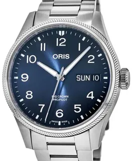 Oris Big Crown 01 752 7760 4065-07 8 22 08P Stainless steel Blue