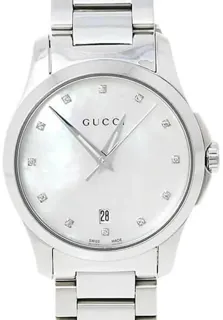 Gucci G-Timeless YA126542 Stainless steel Mother of Pearl