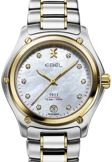 Ebel 1911 1216580 34mm Yellow gold and Stainless steel White