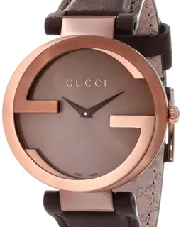 Gucci Interlocking YA133309 Stainless steel Brown