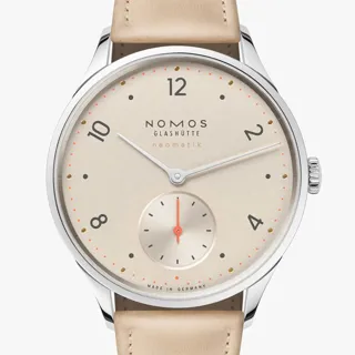 NOMOS Minimatik 1204 Stainless steel Beige