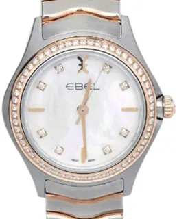 Ebel Wave 1216325 30mm Red gold$Stainless Steel White