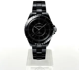 Chanel J12 H6185 Black ceramic Black