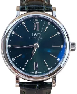 IWC Portofino Automatic IW357405 Stainless steel Green