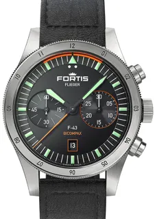 Fortis Flieger F4240005 Stainless steel Black