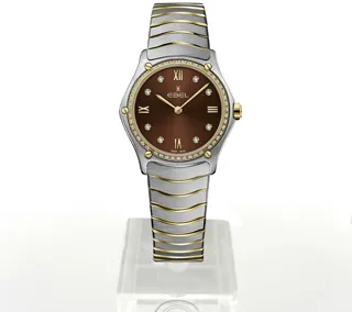 Ebel Sport Classic 1216464A 29mm Yellow gold and Stainless steel Brown