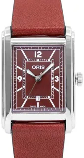 Oris Rectangular 01 561 7783 4068-07 5 19 18 38mm Stainless steel Red