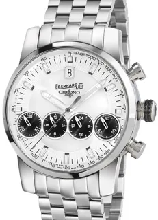 Eberhard & Co. Chrono 4 31073.12 CA 42mm Stainless steel White