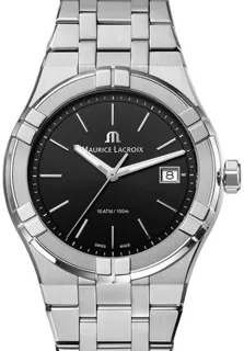 Maurice Lacroix AIKON AI1108-ss002-330-1 Stainless steel Black