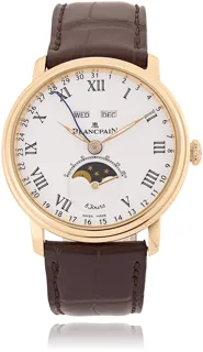 Blancpain Villeret 6639-3631-55B Red gold White