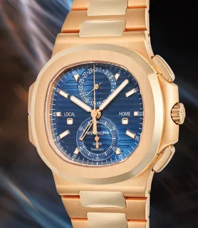 Patek Philippe Nautilus 5990/1R-001 40.5mm Rose gold Blue