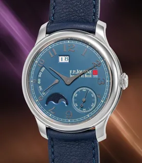 F.P. Journe Octa Automatique Lune, "France-Chine 50" Platinum Blue and Gray