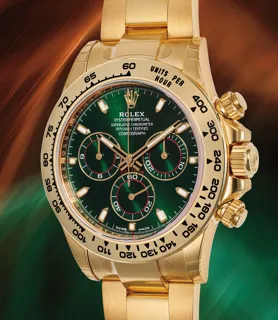 Rolex Daytona 116508 Yellow gold Green