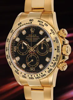 Rolex Daytona 116508 Yellow gold Black