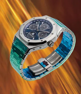 Audemars Piguet Royal Oak Perpetual Calendar 26574TI.OO.1220TI.01 41mm Titanium Blue