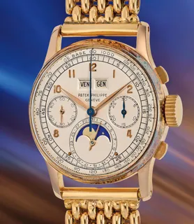 Patek Philippe Perpetual Calendar Chronograph 1518 35mm 18k rose gold Silver