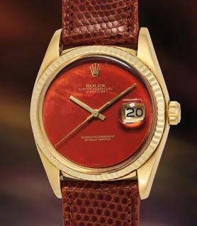 Rolex Datejust 1601 18k yellow gold Red