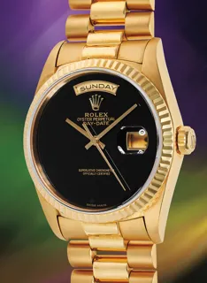 Rolex Day-Date 36 18238 Yellow gold Black