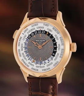 Patek Philippe World Time 5230R-012 38.5mm Rose gold White and Gray