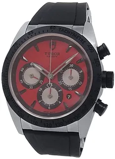 Tudor Fastrider 42010N-0009 Ceramic and Stainless steel Red