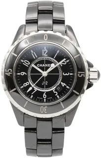 Chanel J12 H0682 Black ceramic Black