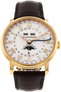 Blancpain Villeret 6676-3642-55B Rose gold Silver